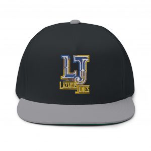 Lazarus Jones Logo Flat Bill Cap — Embroidered Band Hat